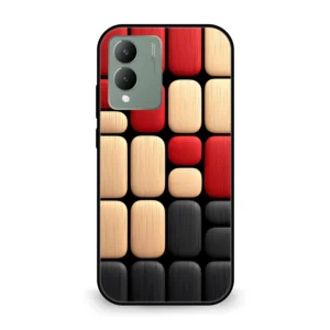 Premium MultiColor Block Pattern Mobile Cover for Vivo Y17s