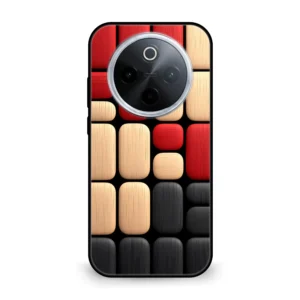 Premium MultiColor Block Pattern Mobile Cover for iQOO Z10 5g