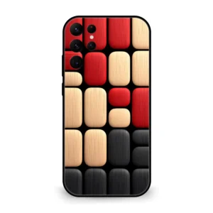 Premium MultiColor Block Pattern Mobile Cover for Samsung S22