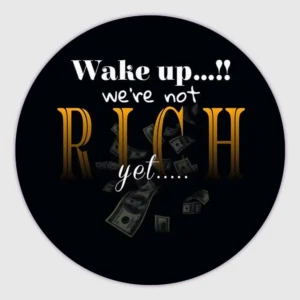 Round Rich Motivation customized fridge magnets