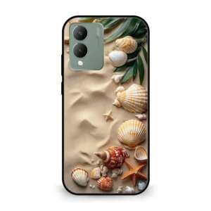 Premium Sand Sea Shell Mobile Cover for Vivo Y17s
