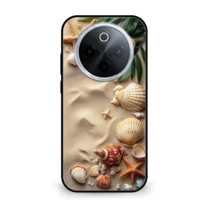 Premium Sand Sea Shell Mobile Cover for iQOO Z10 5g