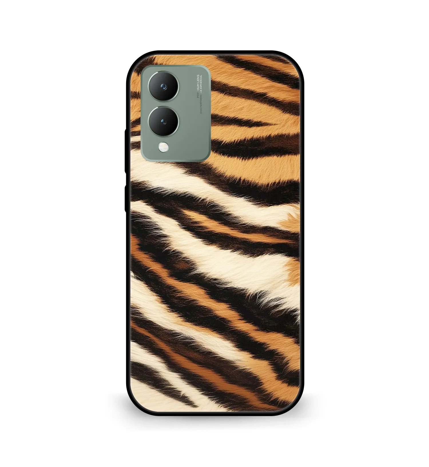 Premium Tiger Pattern Mobile Cover for Vivo Y17s