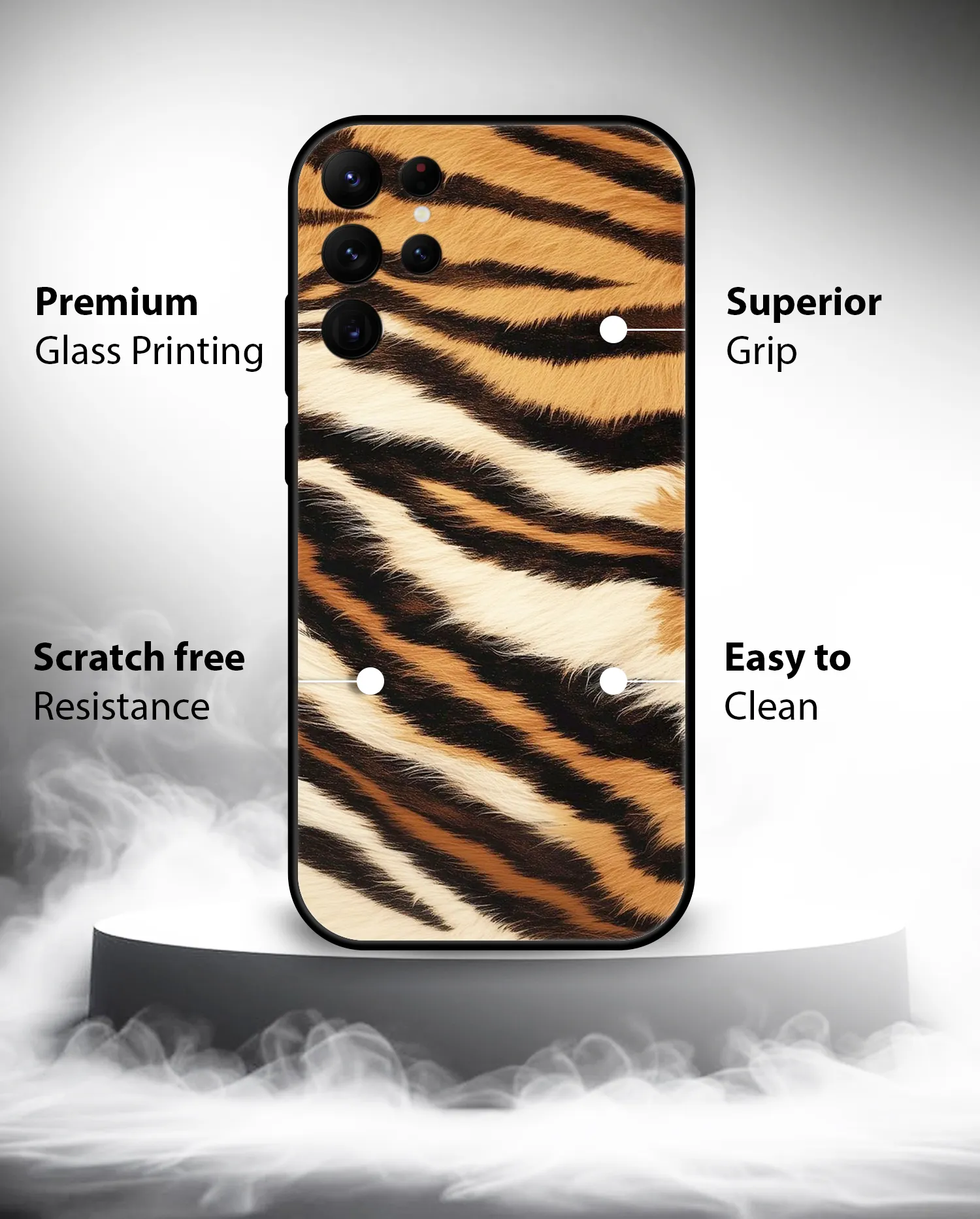 Premium Tiger Pattern Mobile Cover for Samsung S22 Ultra - Image 4