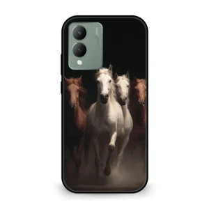 Premium Wild Running Horses Mobile Cover for Vivo Y17s