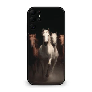 Premium Wild Running Horses Mobile Cover for Samsung S22