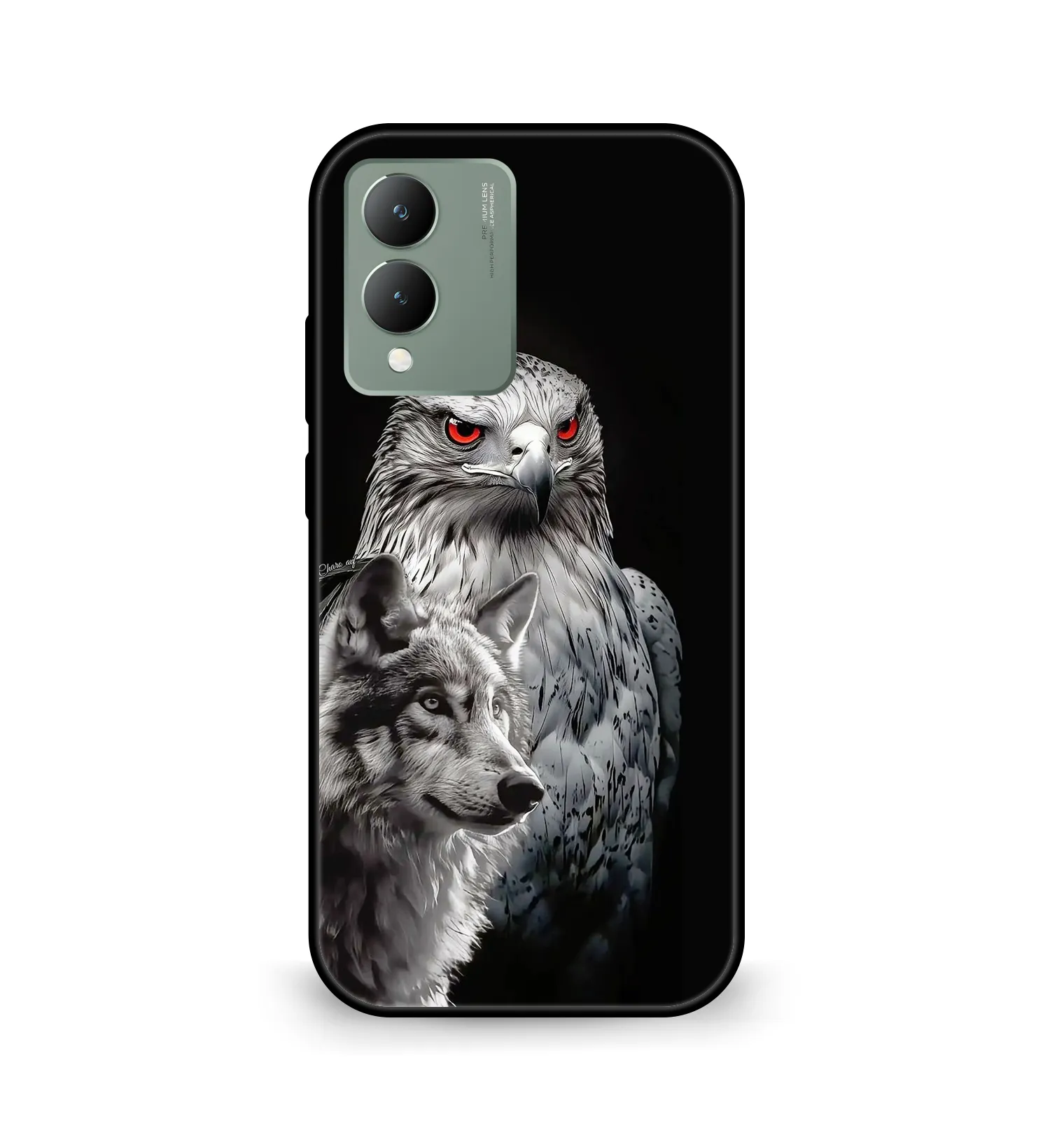 Premium Wolf Mobile Cover for Vivo Y17s