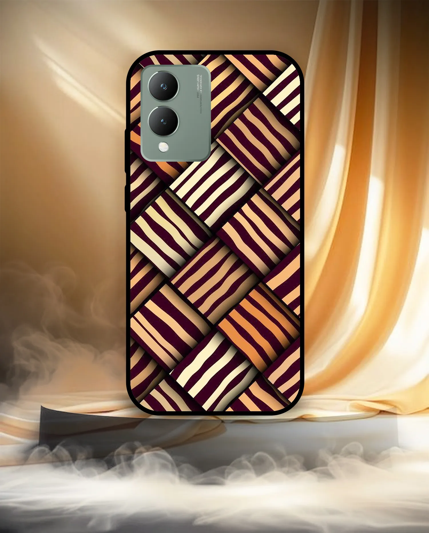 Premium Wooden Pattern Mobile Cover for Vivo Y17s - Image 3