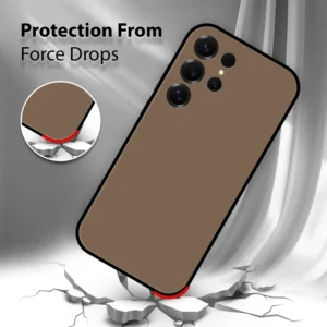 Coffee Solid Case for Samsung S25 Ultra