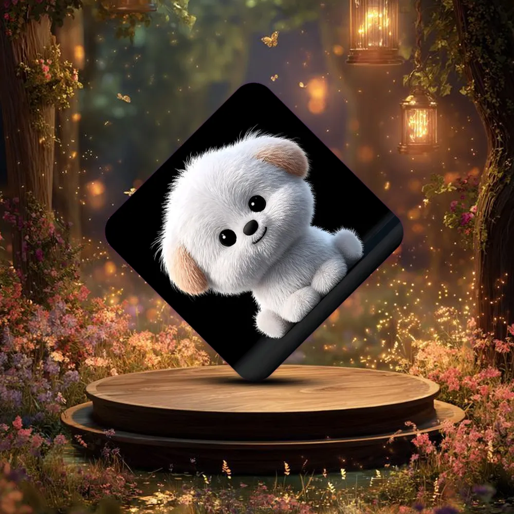 White cute dog customized fridge magnets - Image 3