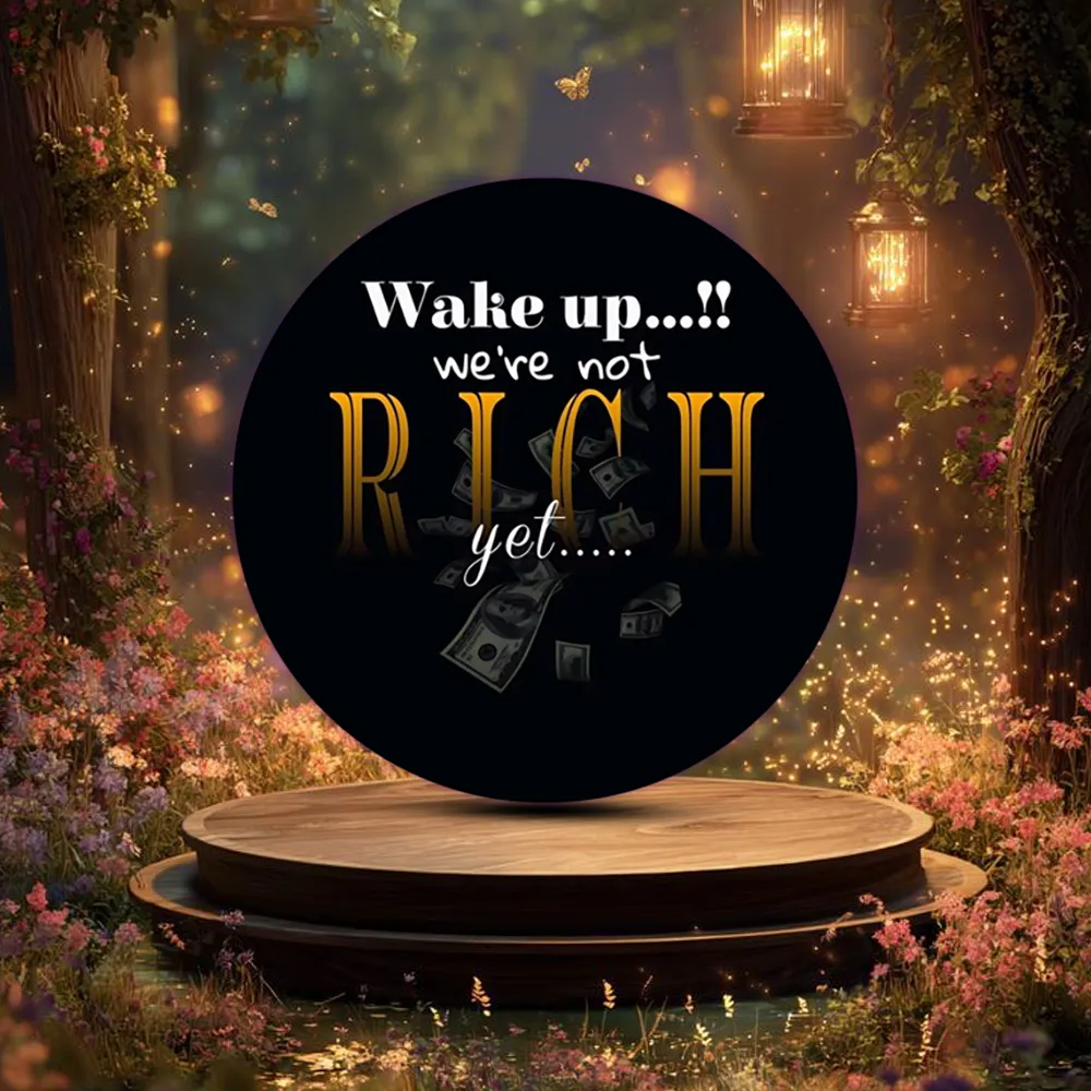 Round Rich Motivation customized fridge magnets - Image 3