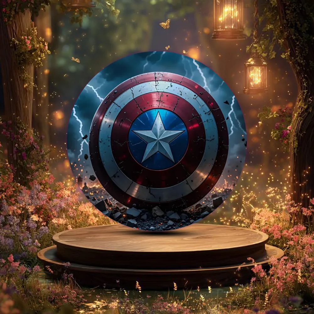 Round Captain America customized fridge magnets - Image 3