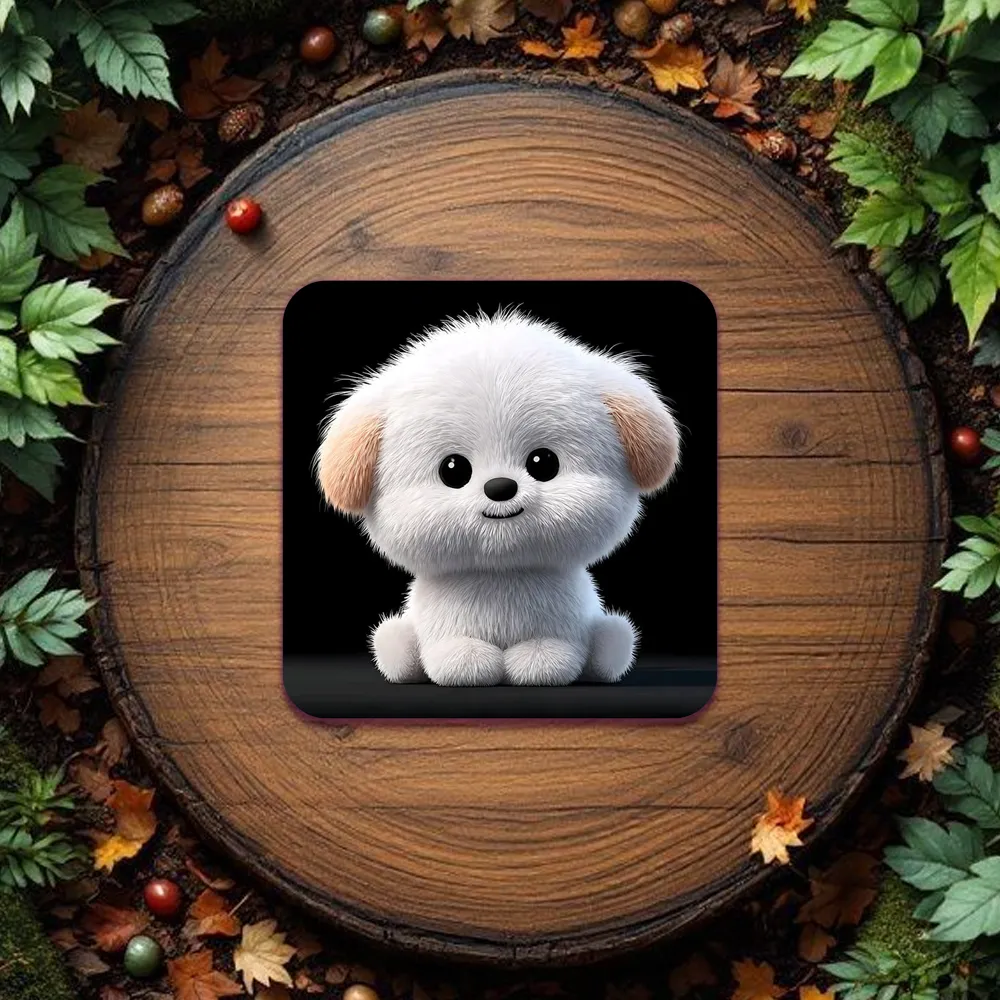White cute dog customized fridge magnets - Image 2