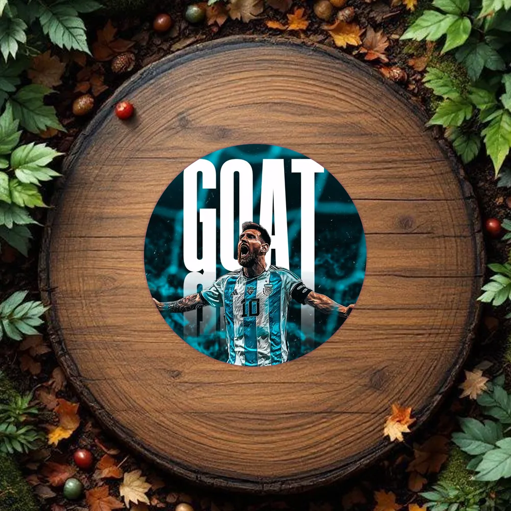 Round Messi customized fridge magnets - Image 2