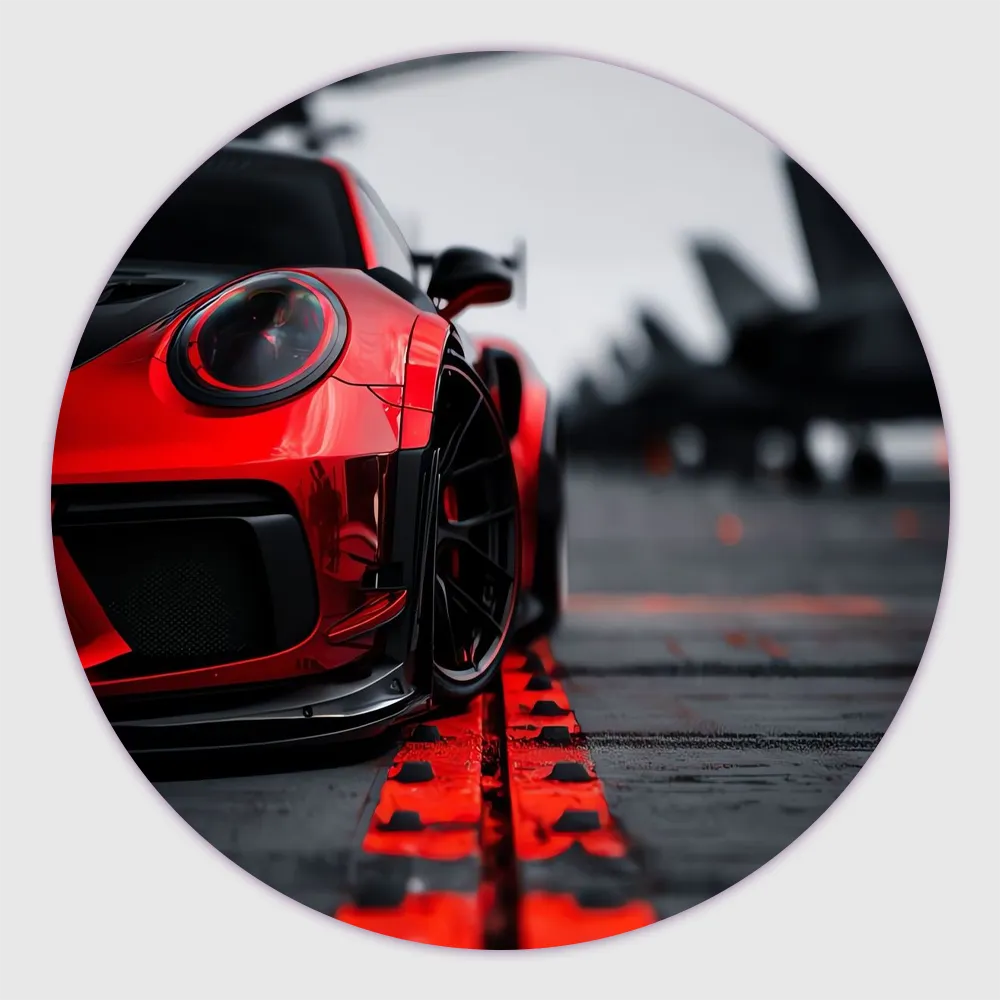 Round Sport car customized fridge magnets