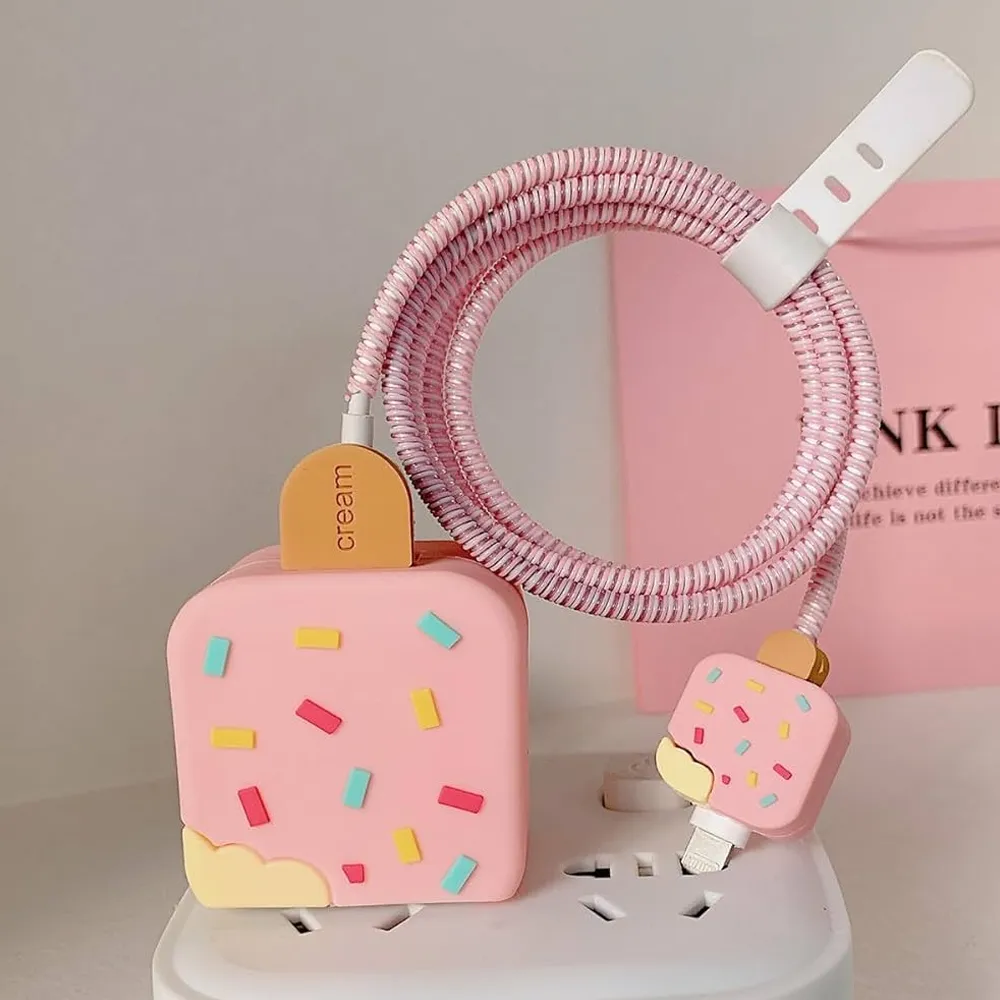 3D Candy Charging Cable Protector Cover for iPhone Charger - Image 2