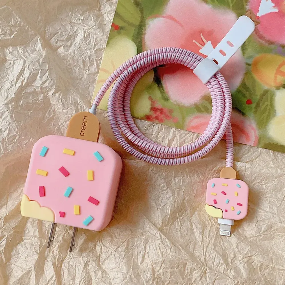3D Candy Charging Cable Protector Cover for iPhone Charger - Image 3