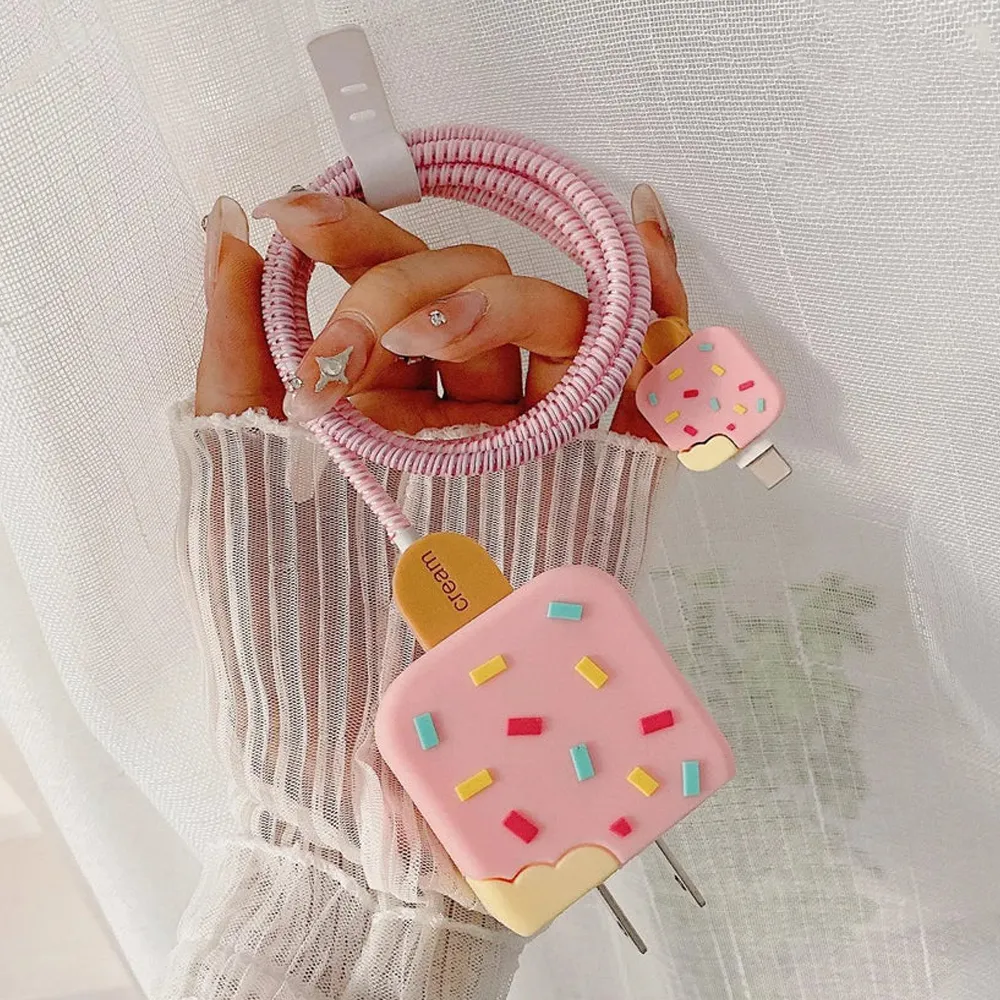 3D Candy Charging Cable Protector Cover for iPhone Charger - Image 4