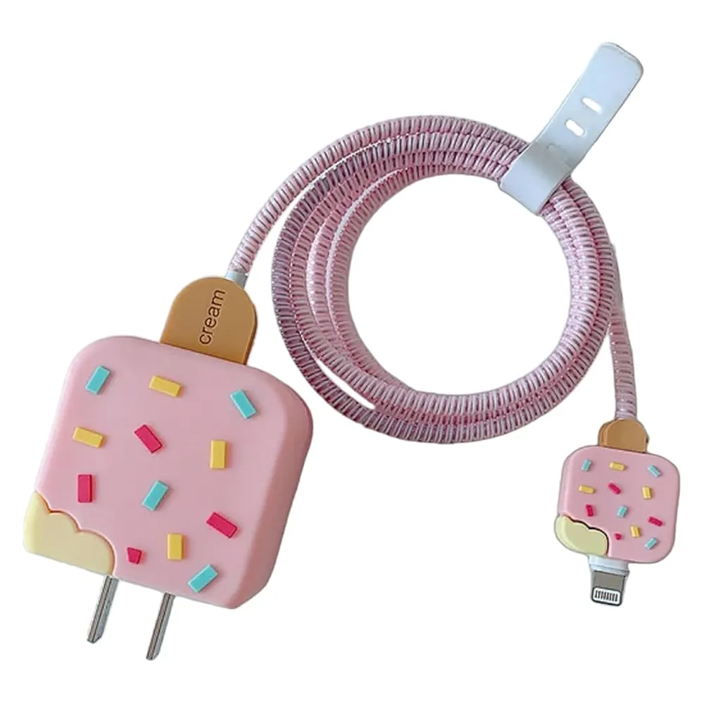 3D Candy Charging Cable Protector Cover for iPhone Charger