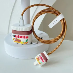 3D Nutella Charging Cable Protector Cover for iPhone Charger
