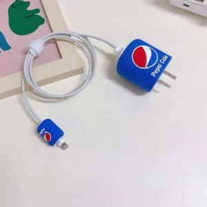 3D Pepsi Charging Cable Protector Cover for iPhone Charger