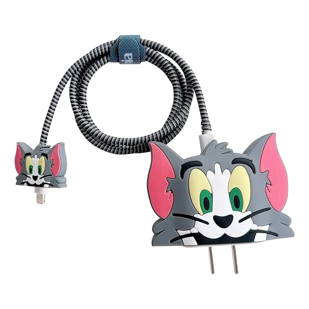 3D Tom Charging Cable Protector Cover for iPhone Charger